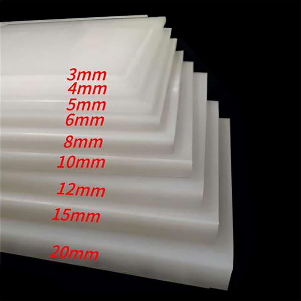 1 placa gruesa de polipropileno de 3 a 20 mm, tablero de plástico de ingeniería PP for soluciones personalizadas.(3 x 330 x 500mm)