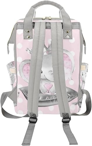 Miniatura 3 de Mochila de pañales de dibujos animados de vaca linda con nombre para hombres y mujeres de enfermería personalizada bolsas de bebé hombro bolsa de