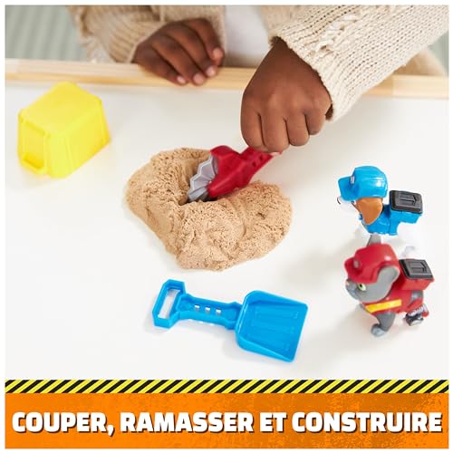 Ruben & Compagnie - PACK 2 FIGURINES CHARLIE & BENJI + ACCESSOIRES - Figurine À Collectionner - Figurine Pat Patrouille Et Sable Magique Kinetic Sand - Pat Patrouille Jouet - Jouet Enfant 3 Ans et +