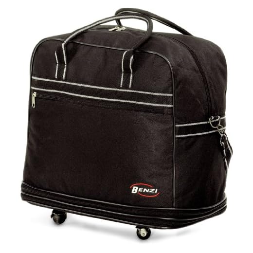 BENZI BOLSO DE VIAJE CON RUEDAS EXTENSIBLE DE 41 CM (Negro)