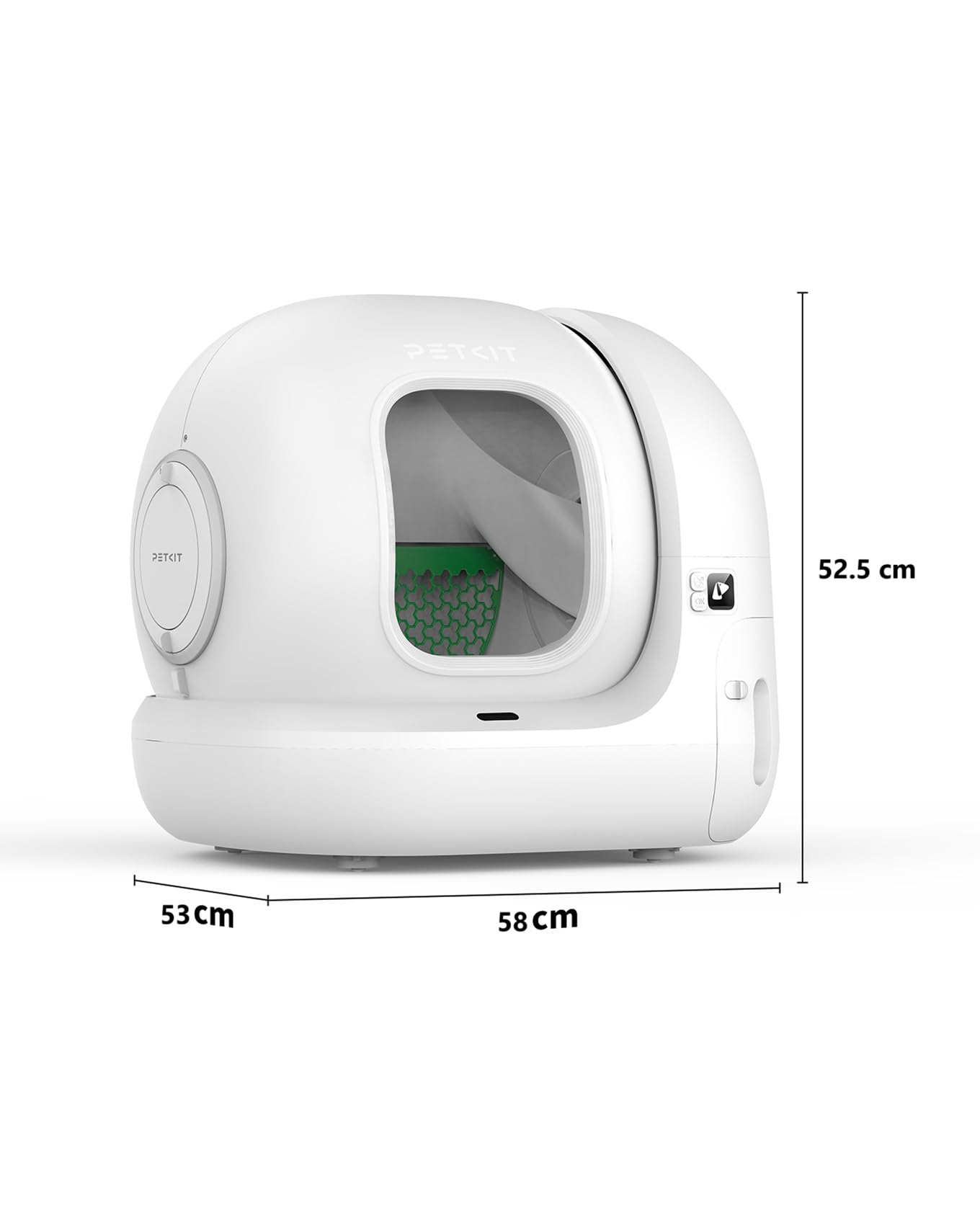 PETKIT Pura MAX 2 Arenero Gatos Autolimpiable, Inodoro para Gato, Arenero Autolimpiable para Gatos, Anti-Fugas, xSecure/Eliminar olores/APP/76L, para Varios Gato (Sin Purificador, con N50