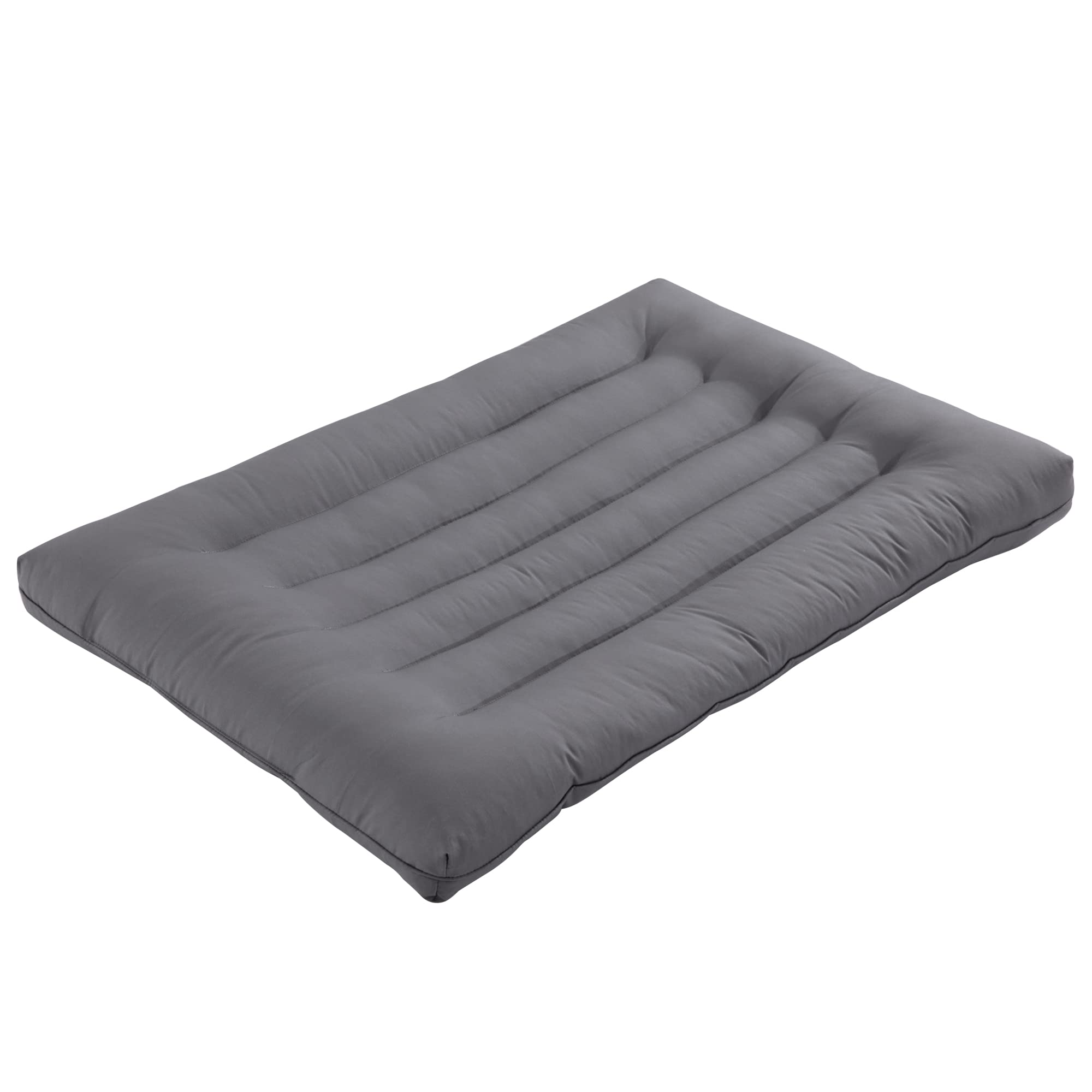 HOMBYS Thin Stomach Sleeper Bed Pillows for Sleeping, 2.5 Inch Thin Slim Flat Pillow for Stomach and Back Sleepers, Extra Low Profile Pillow, Machine Washable-18x30(Queen,Grey)