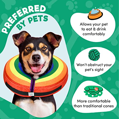 image for BENCMATE Inflatable Dog Cone Collar Alternative, Soft Dog Cone for Sma