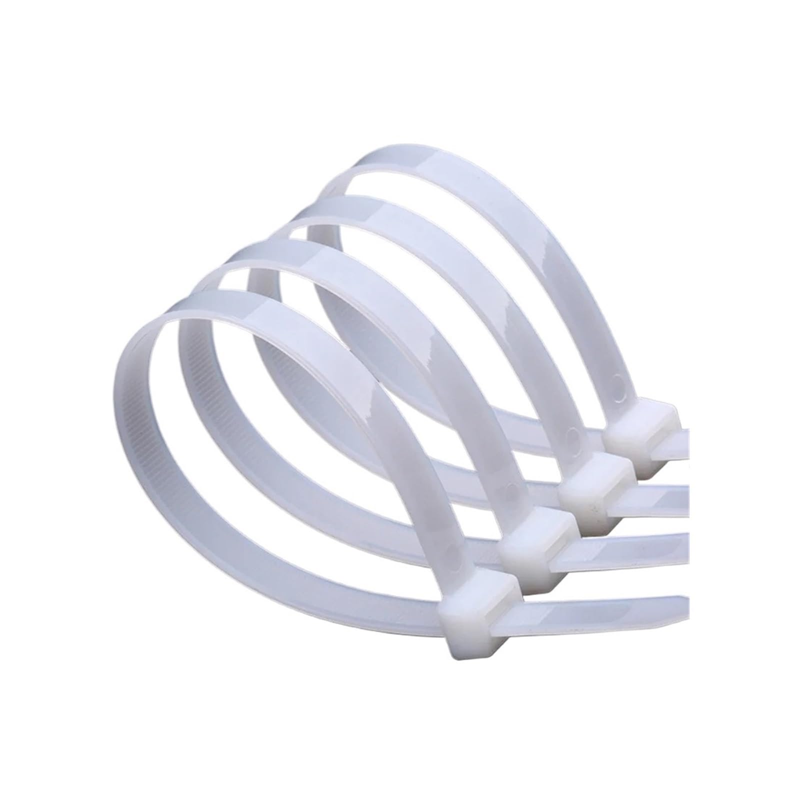 Bridas de nailon con autobloqueo PURYN 1000 unidades de plástico blanco resistente