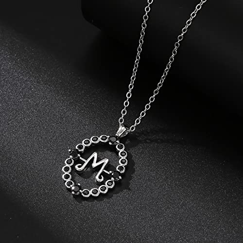 Wednesday Necklace Merchandise for Party Birthday Rotating Letter W Necklace M Necklaces Wednesday Decorations Favors for Women2
