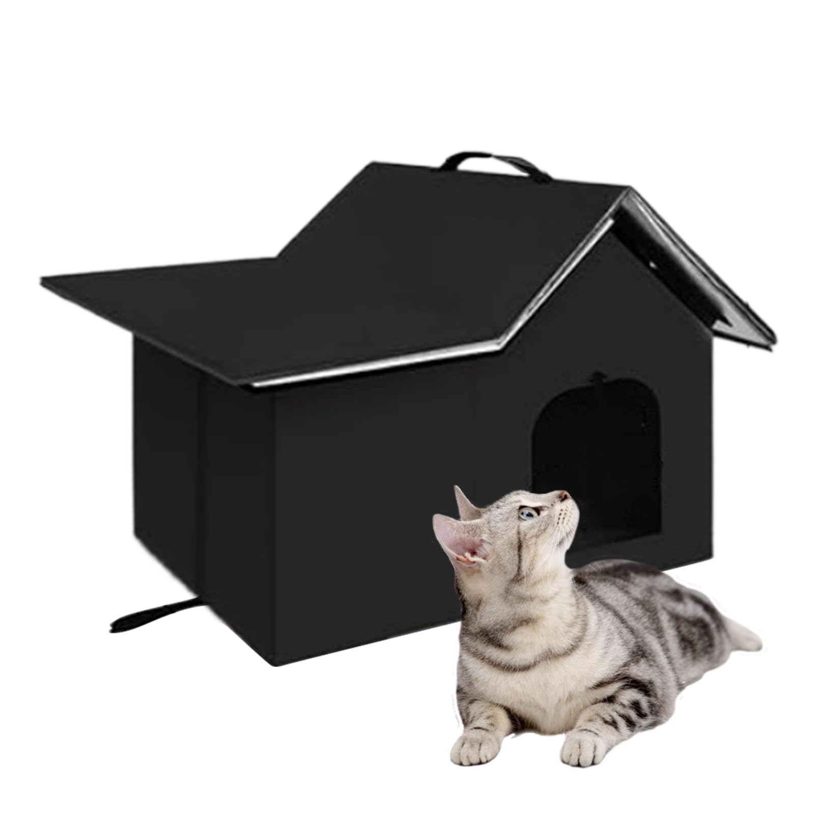 Casa para gatos de exterior impermeable y cueva plegable para jardín
