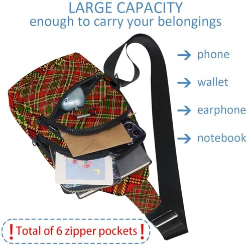 Bolso bandolera de Navidad para hombre y bolsa de pecho multicolor 6