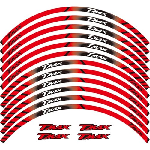 Autocollants TMAX 500 530 de 15 pouces avec bandes épaisses pour jantes moto Yamaha