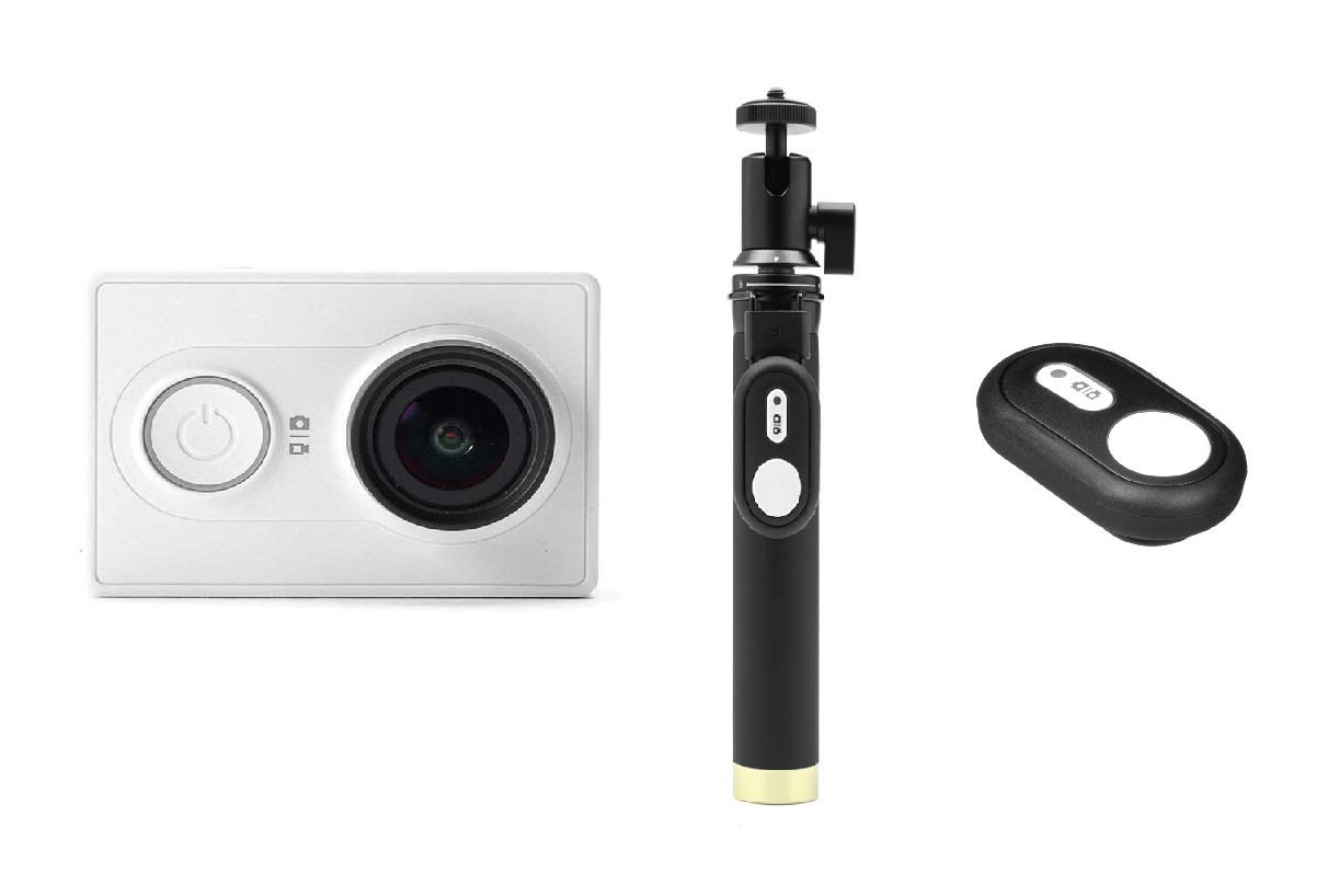 Yi Action Camera 16Mp Sony Sensor Hd with Selfie Stick and Bluetooth