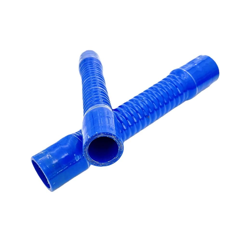 Manguera De Silicona Universal For Coche, Tubo De Radiador De Admisión De Aire Intercooler, Color Azul, 20-75mm ID, 500mm, Con Alambre De Acero(ID 60mm)