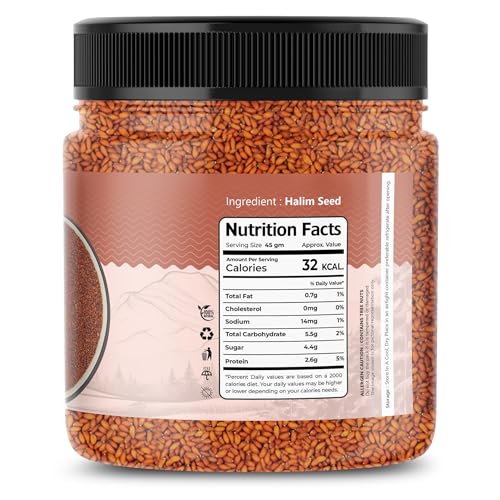 Image of Earthy Eats Halim Seeds 400 G| Garden Cress Seeds | Edible Seeds for Cooking and Baking | Traditional Indian Ingredient | Small, Nutty-Flavored Seeds for Various Culinary Uses