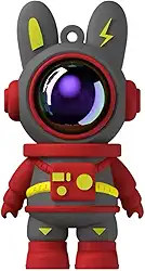 Pen drive USB Space Outerspace Astronaut Coelho Coelho, 64 GB, design de chaveiro portátil. Marca THE SMART WORKER (vermelho)