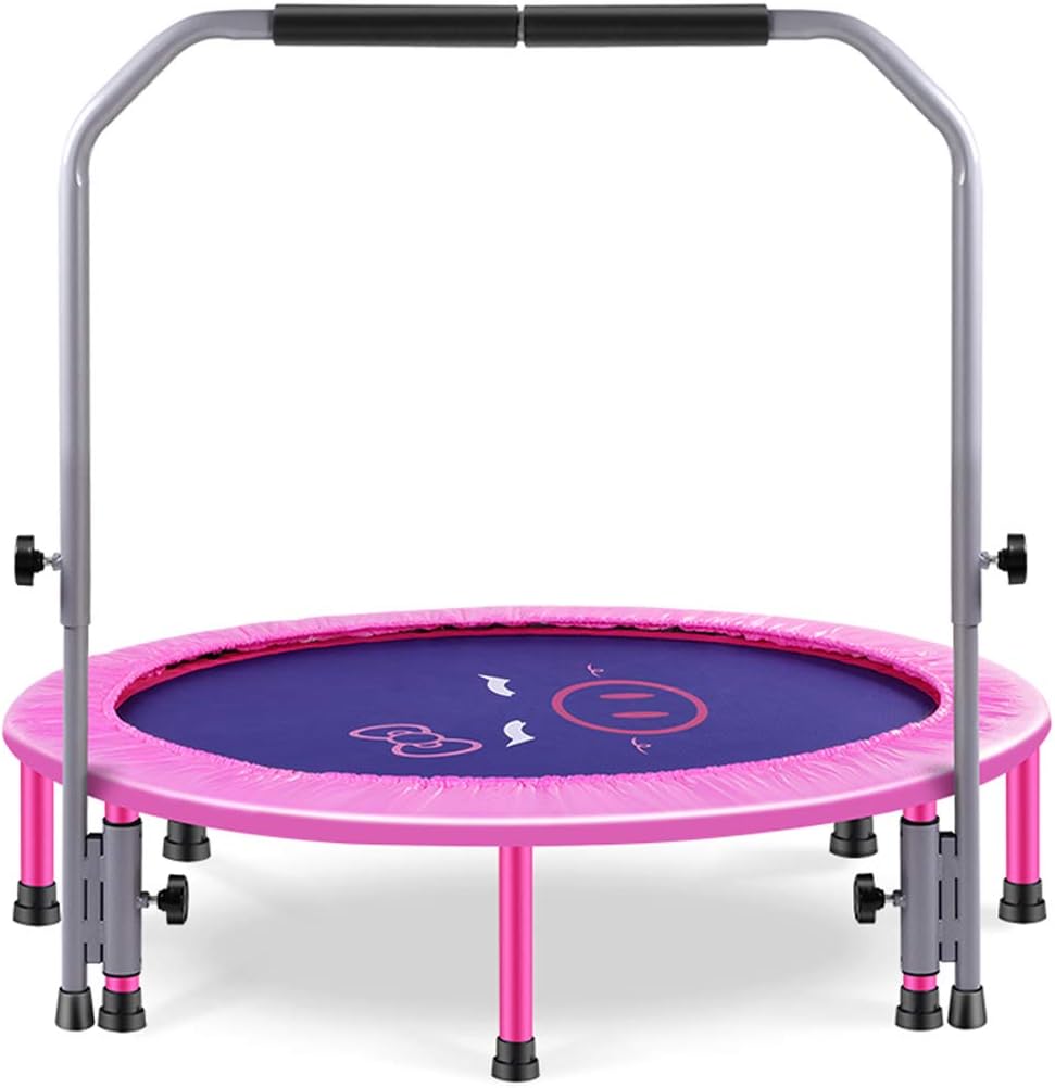 Trampolín De Fitness Interior Mini Cama De Rebote Para Pérdida De Peso Para Adultos Gimnasio 40 Pulgadas Rebote Silencioso Y Estable Entretenimiento Para Niños Carga Máxima (Size:segundo,Color:Rosado)