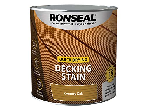 Ronseal Q/D DECKING Stain Country Oak 2.5L Country...