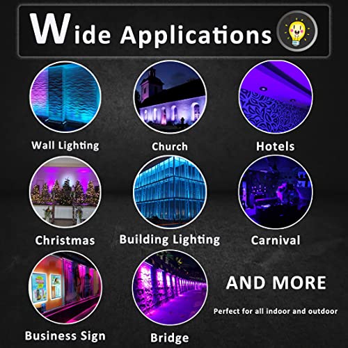 Wall Washer Led Lights, 108W Rgbw Color Changing Led Strip Lights With Rf Remote,120V, 3.2Ft/40 "Linear Rgb Led Lights Bar For Outdoor/Indoor Lighting Projects Carnival Party Stage Casinos Bar Decor #TOP6