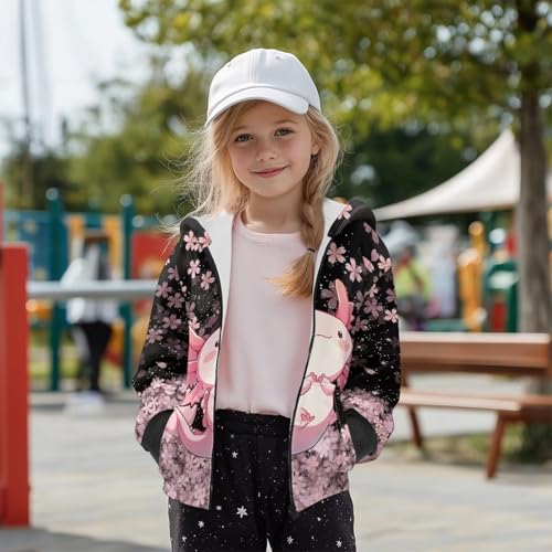 JEOCODY Kids Jackets Girls Outwear Boys Clothes Soft Tops Long Sleeve Shirts with Pockets4