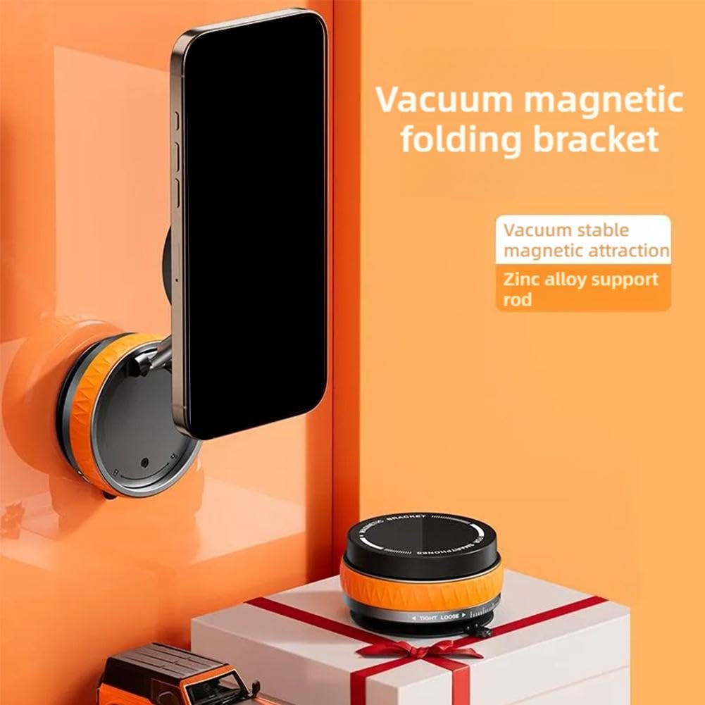 CHANCCI Supporto per telefono a ventosa, nero girevole a 360 °, supporto magnetico per telefono cellulare, moft magnetico vuoto pivot pro