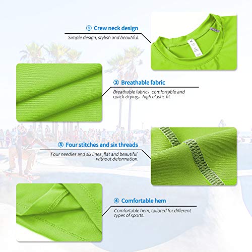 Men's Compression Shirts Long Sleeve Athletic T-Shirts Workout Running Tops Quick Dry Baselayer Undershirts for Football3