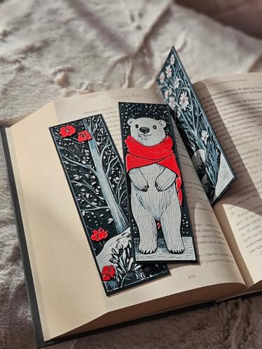 Image of 3D Anime Warrior Bookmark Set (Set of 3) - Demon Slayer Inspired | Stylish Matte Finish | Perfect Gift for Manga & Anime Fans (Winter Theme) | Made of Durable Bioplastic