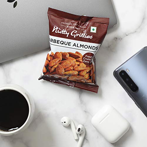 Image of Nutty Gritties Barbeque Almonds (Pack Of 6 x Each 28g)