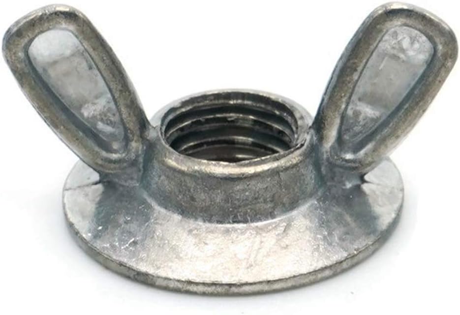 Flanged Wing Nuts Washer Base Wing Nuts Die Cast Zamak 3 Zinc Alloy - Sizes #8-32 Through 3/8-16 - #10-24 Qty 100
