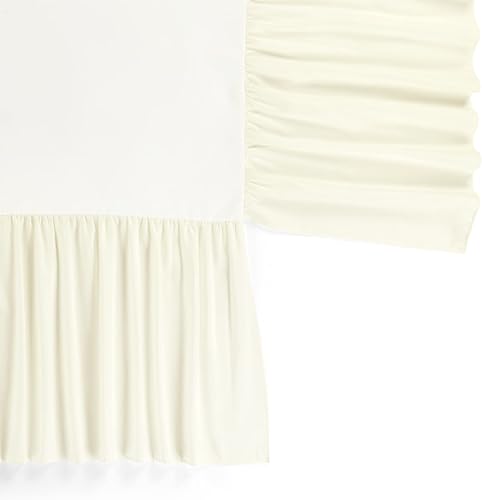 Miniatura 3 de Lush Decor Falda de cuna con volantes, caída de 16 pulgadas, color marfil
