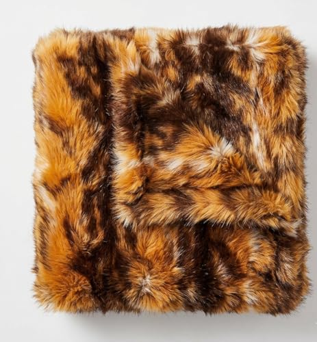Image of Prokart Soft Faux Fur Fabric Cloth - 60 Inch Wide Pana | Fur Fabric Decorative Cloth for Crafting Soft Toys, Fancy Dress, Baby Photoshoot, Wedding Mandap & Party Decor (Multi Tiger Print, 5 Mtr)