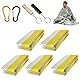 Rettungsdecke Extra Stark, 5 Stück Notfalldecke mit 2 Karabiner und 2 Pfeife, Notfalldecke Oder Raumdecke, Erste Hilfe Decke, Rettungsdecken, Für Erste Hilfe Notfall, Wandern und Camping Und Outdoor