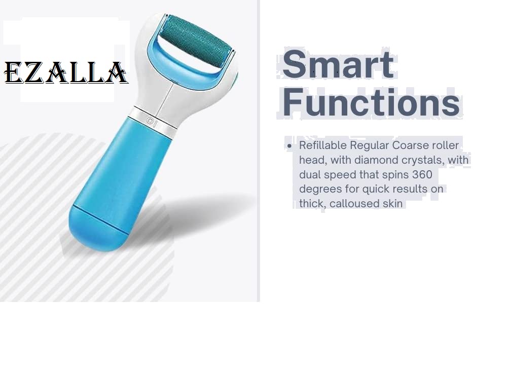 Ezalla Foot Roller Callus Remover Hard and Dead Skin Remover Care Feet Care Callus Remover Pedicure for Hard Cracked Skin, Foot Scrubber Roller (Blue) 4