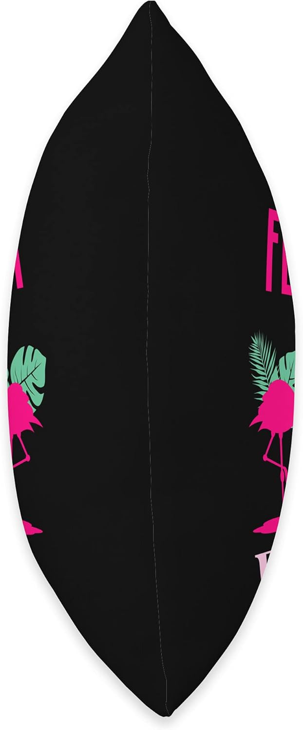 Calm The Flock Down Funny Flamingo Fan Throw Pillow