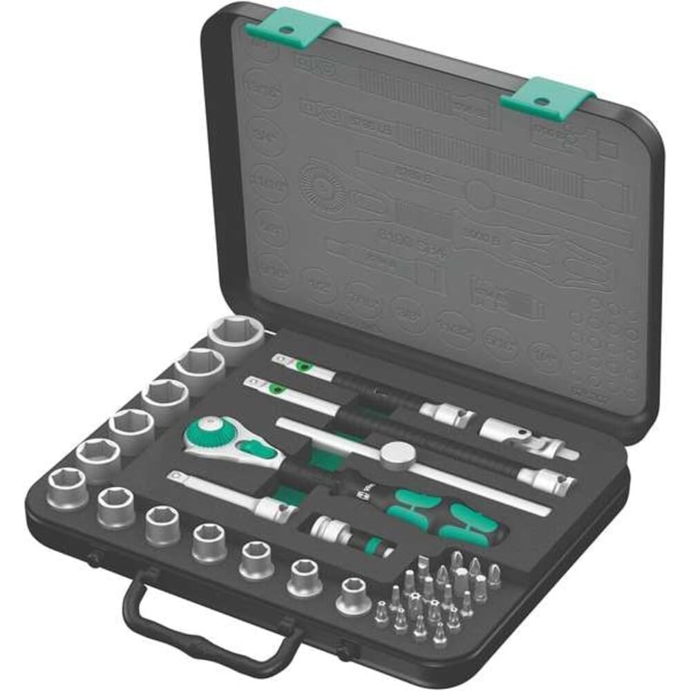 Wera 8100 SB 4 Zyklop Speed-Knarrensatz, 3/8 Zoll-Antrieb, zöllig, 38-teilig, 05003596001
