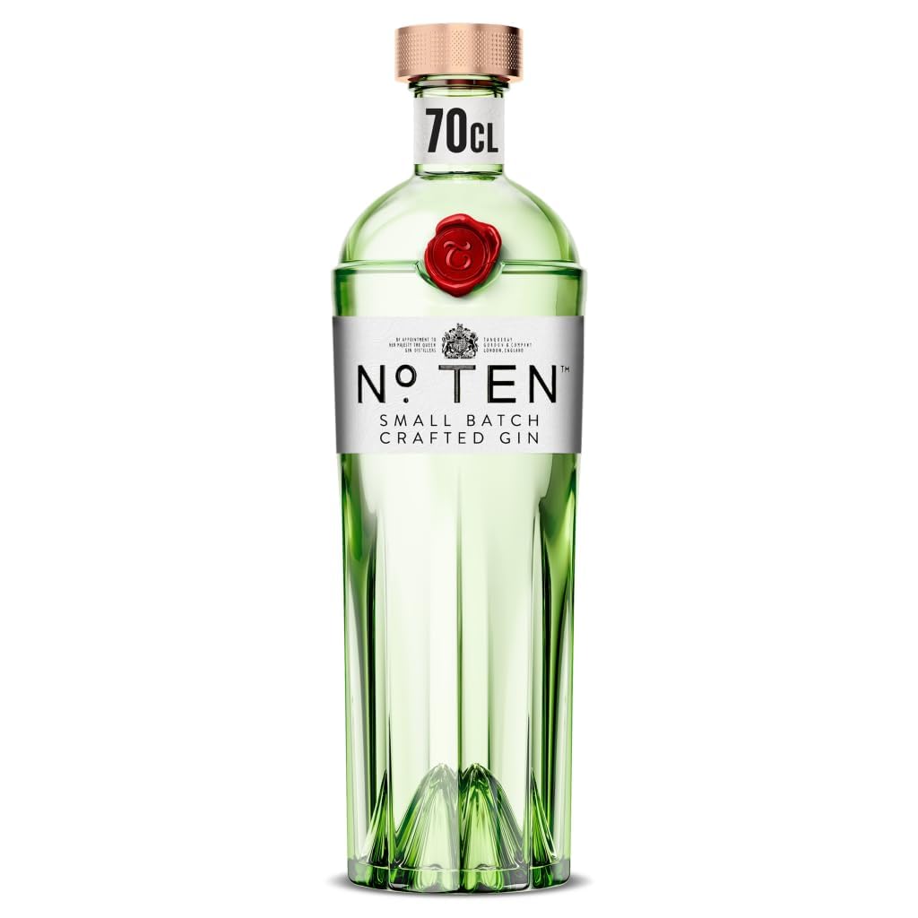 Tanqueray No. TEN Gin | 47.3% vol | 70cl | Award-Winning Ultra-Premium | Distilled with Citrus Fruits & Gin Botanicals | Distilled 4 Times | Enjoy with Ice & Tonic | Must-Have for Festive Gatherings