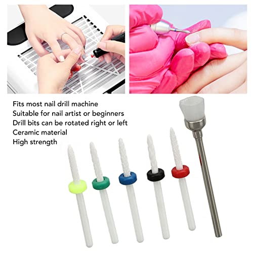 Set de 6 fresas cerámicas para uñas miniatura 2