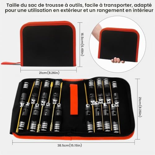 Kit outils voiture télécommandée idéal pour les réparations sur piste