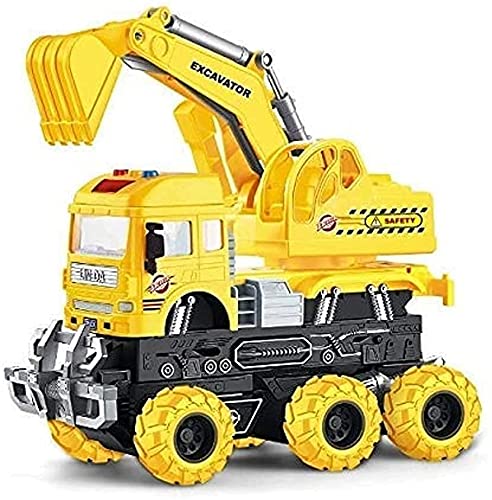 Truck Toy Set Unbreakable Big Size Toys Excavator Toys Vehicles Truck Toys Construction Set Truck, Friction Powered Truck Toy for Kids