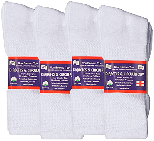 12 Pairs of Yacht & Smith Men's Value Pack of Ring Spun Cotton Crew Diabetic, Nephropathy Socks4