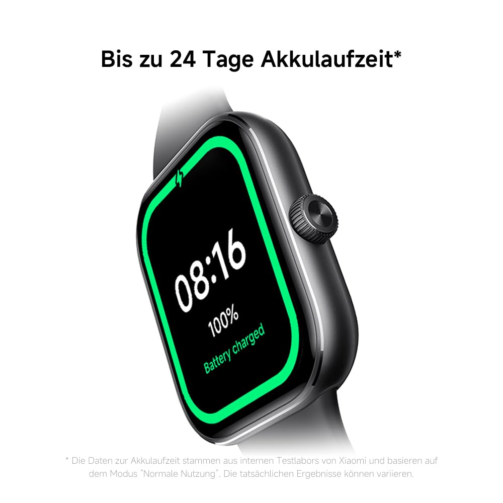 XIAOMI Redmi Watch 5 Smartwatch, Sport- und Fitnessüberwachung, 53mm AMOLED, 24 Tage Akkulaufzeit, 150+ Sportmodi, Herzfrequenzüberwachung, Schlafüberwachung, 5ATM, GPS, Android™ & iOS
