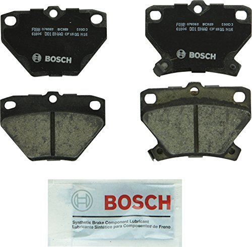 BOSCH BC823 QuietCast Premium Ceramic Disc Brake Pad Set - Compatible with Select Pontiac Vibe; Toyota Celica, Corolla, Matrix; REAR
