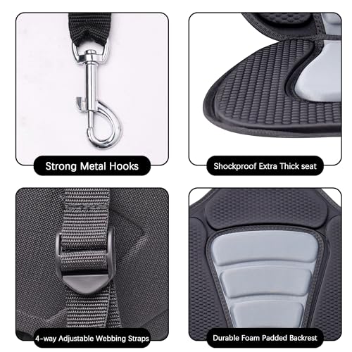 Cojín para asiento de kayak universal con soporte para respaldo VANCUS miniatura 3