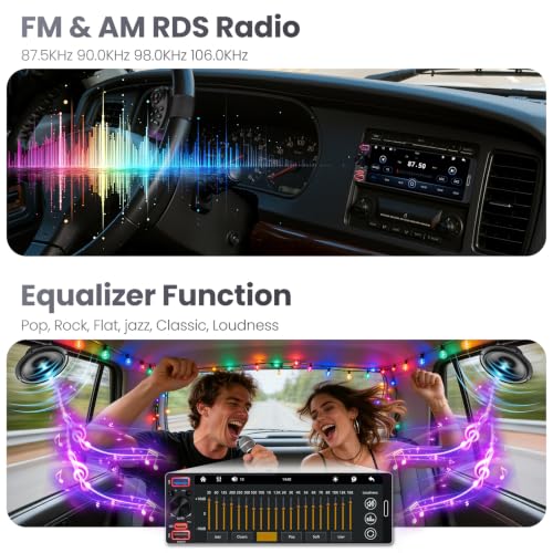 GBEER Single Din Car Stereo