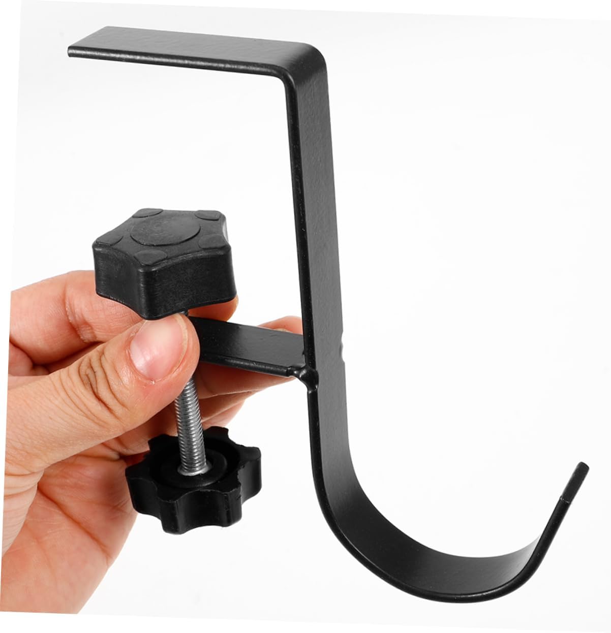 Holibanna 2Pcs Adjustable Desk Backpack Hook Versatile Purse Hanger for Table Edge Sleek Design Handbag Holder for Home Office School Use