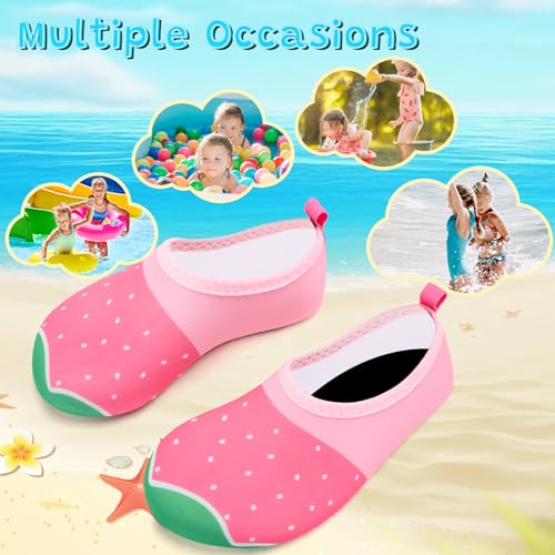Image of VIFUUR Kids Water Shoes Girls Boys Quick Dry Aqua Socks for Beach Swim Outdoor Sports