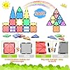 51lvbofavol - Magnetic Tiles Kids Toys STEM Magnet Toys for Toddler Magnetic Blocks Building Toys Preschool Learning Sensory Montessori Toys for 3+ Year Old Boys and Girls, Safe Creativity Toddler Kids Toys 40PCS