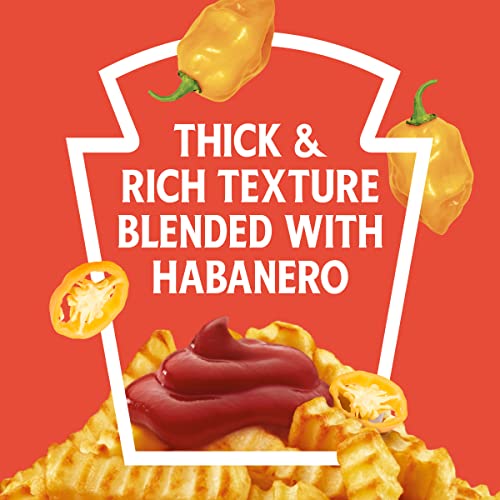Image of Heinz Tomato Ketchup Blended with Habanero, 14 oz Squeeze Bottle (Pack of 2)