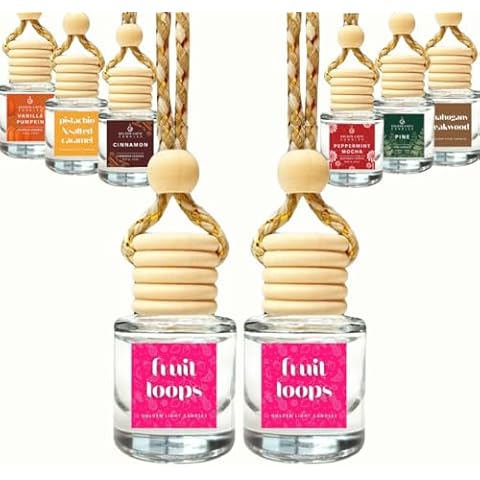 Golden Light Candles Car Air Freshener Cover