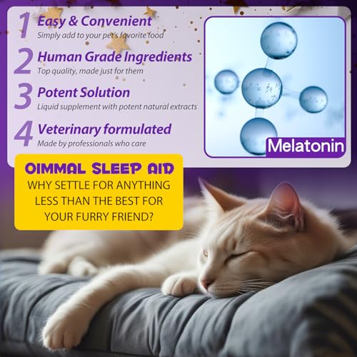 60ml Melatonin for Cat Sleep, Melatonin for Cats, Sleep Aid for Cats, Cat Melatonin, Melatonin for Small to Large Cat Breeds, Supports Relaxation, Regulates Sleep Patterns - Image 6