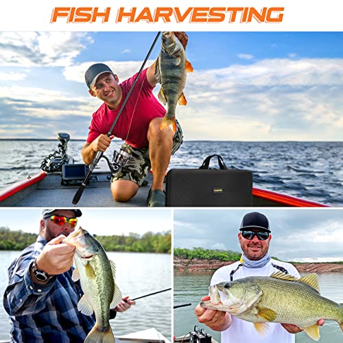PLUSINNO Telescopic Fishing Rod and Reel Combos Full Kit, Carbon Fiber Fishing Pole, 12 +1 Shielded Bearings Stainless Steel BB Spinning Reel - Image 7