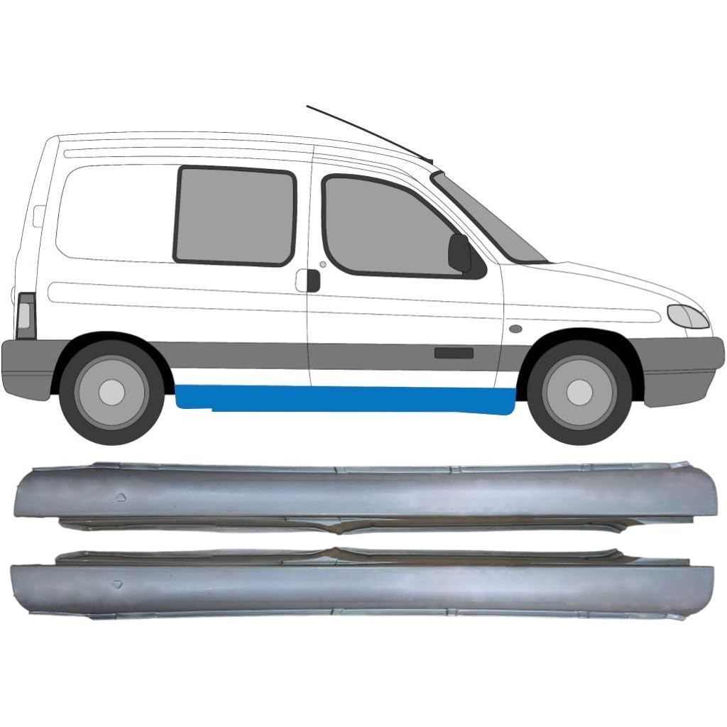 Reparaturblech Schweller für Citroen Berlingo 1996-2008 / Links+Rechts/Satz