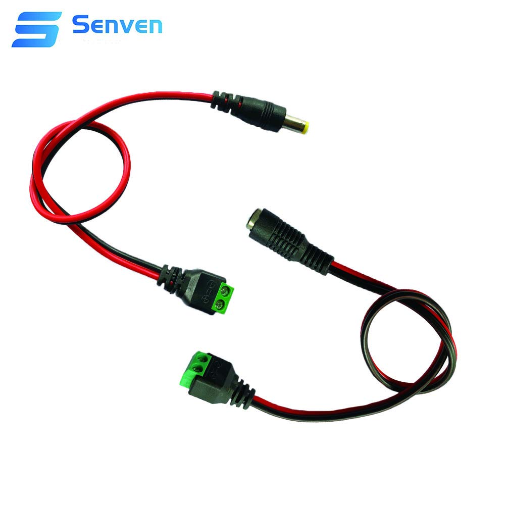 Acquista Adattatore cavo connettore jack di alimentazione DC 12V maschio + femmina da 10 pezzi per CCTV in Italia a partire da 0.75