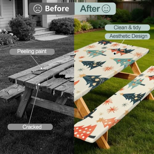 Mantel elástico lavable de patio con diseño funcional de alta densidad 3